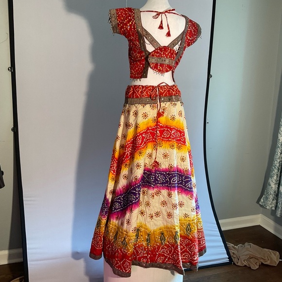 Vibrant Dopamine Bollywood Outfit in a Stunning Array of Colors, Hand Made - Picture 13 of 16
